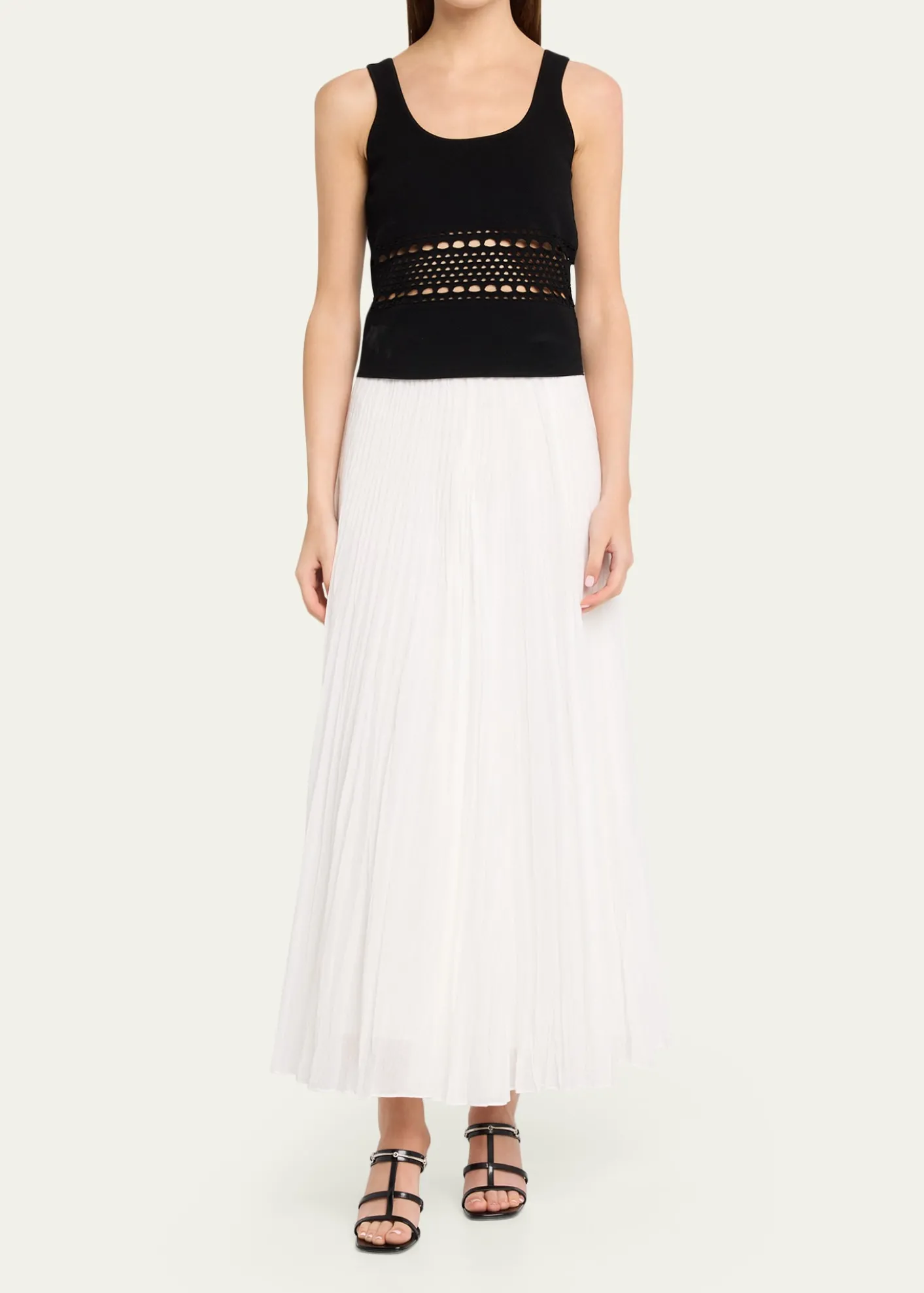 SIMKHAIFitzgerald Open-Work Tank Top