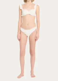 SIMKHAIGina Embroidered Bikini Bottoms