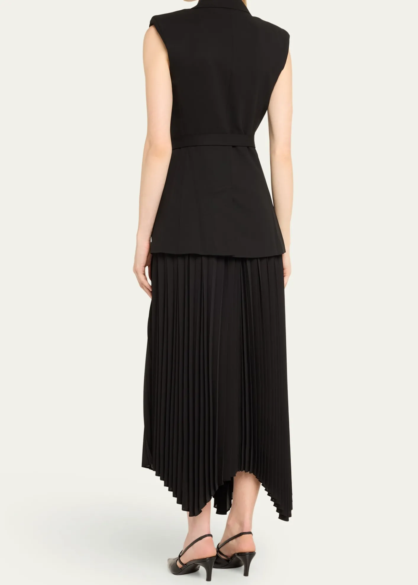 SIMKHAIHelena Combo Blazer Sleeveless Midi Dress