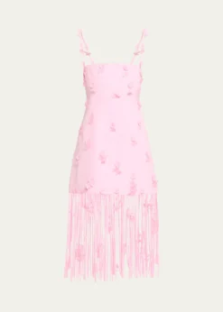 SIMKHAIJuliana Floral Fringe Midi Dress