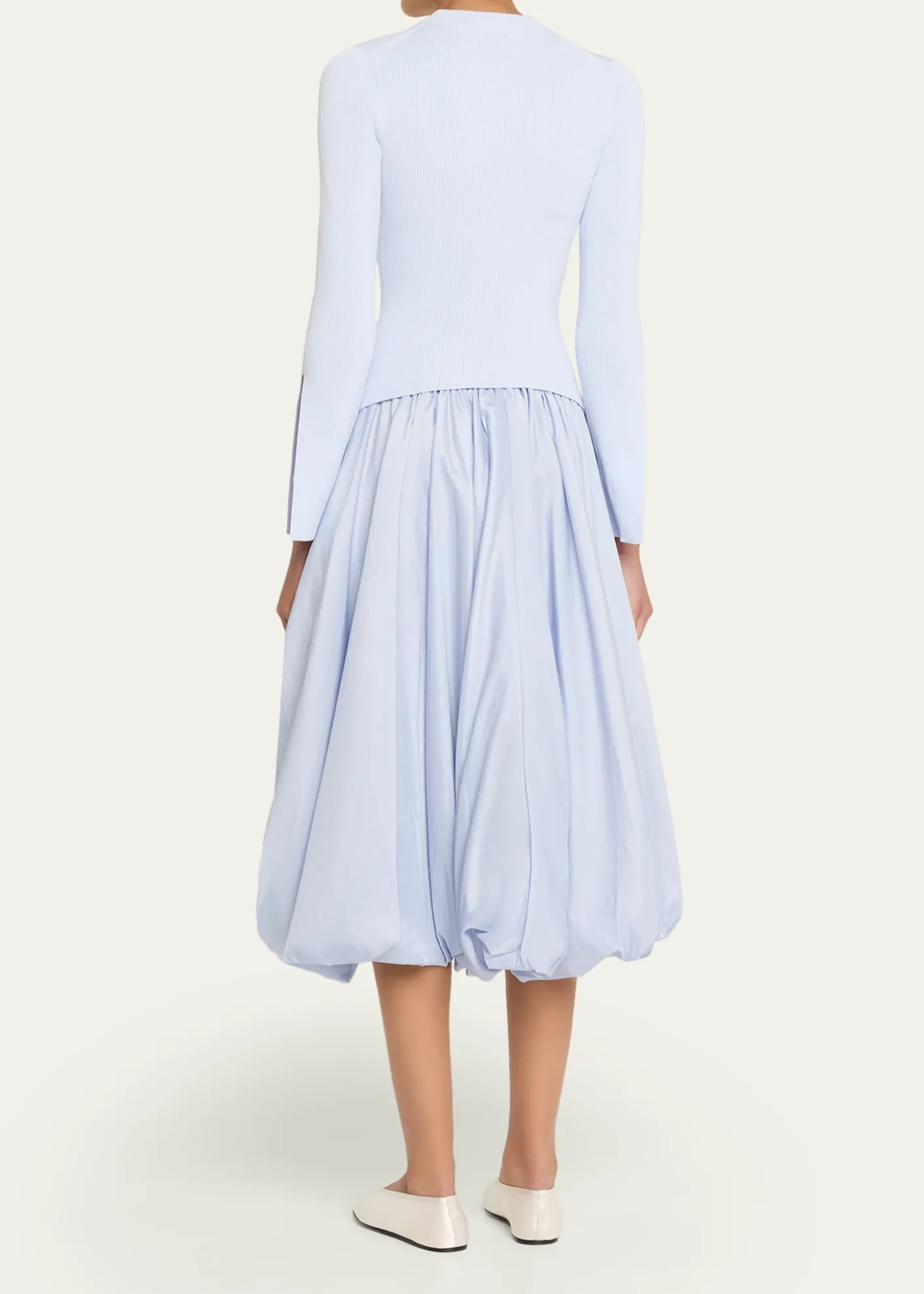 SIMKHAIKenlie Long-Sleeve Bubble Midi Dress