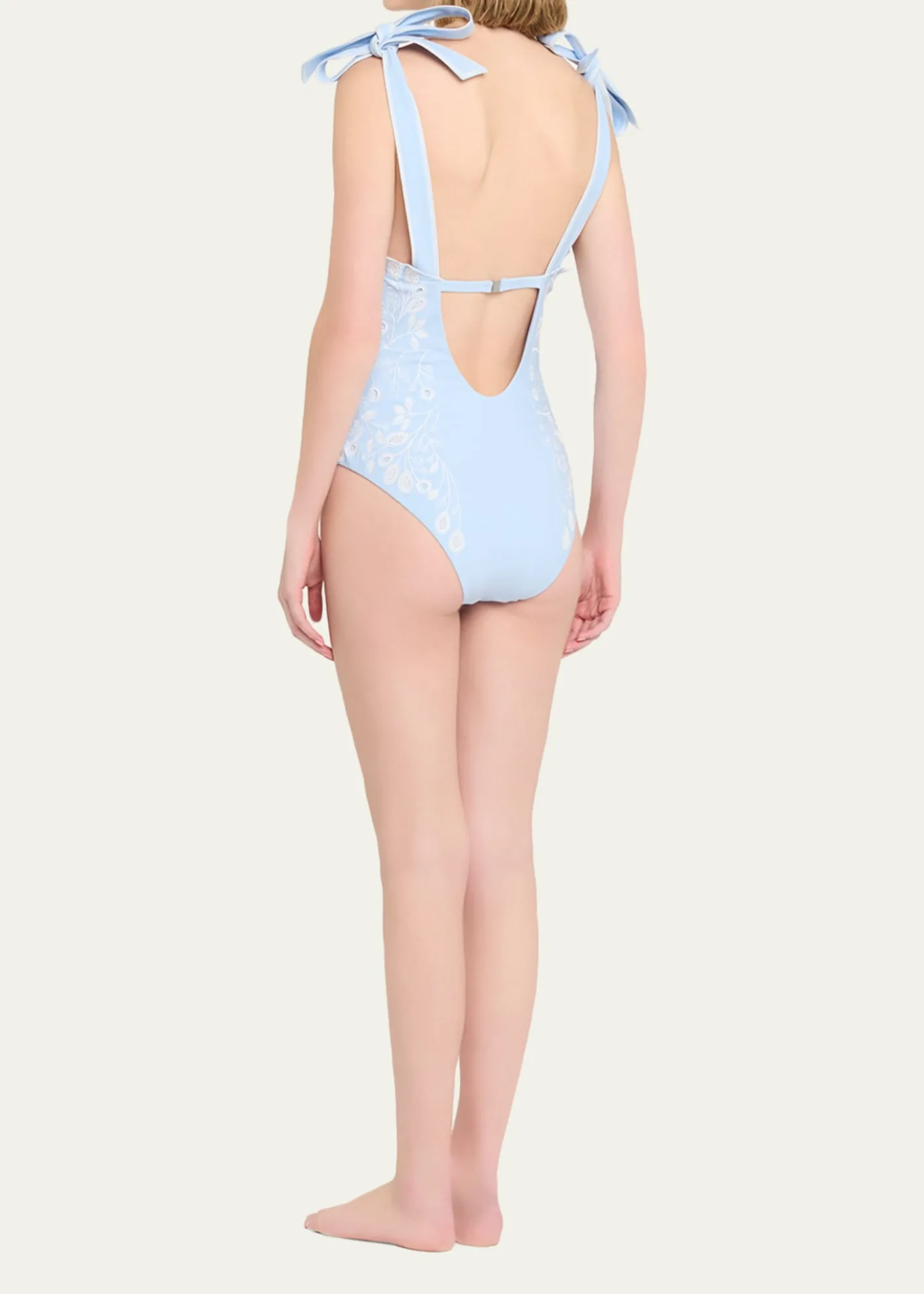 SIMKHAILaurie Embroidered One-Piece Swimsuit