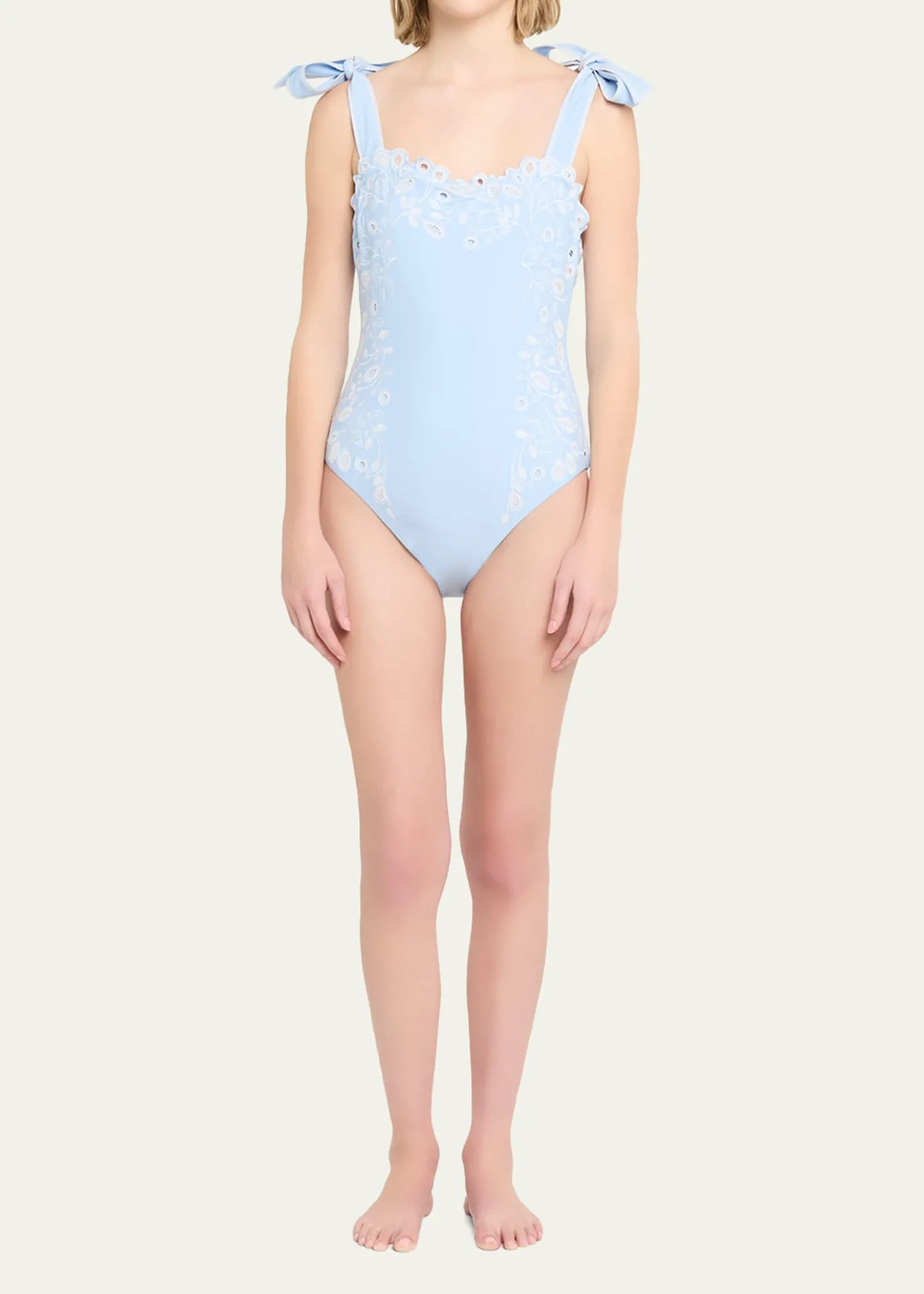 SIMKHAILaurie Embroidered One-Piece Swimsuit