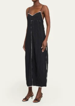 SIMKHAILeah Textured Sleeveless Midi Dress