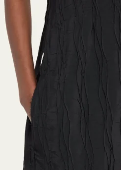SIMKHAILeah Textured Sleeveless Midi Dress