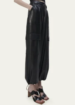 SIMKHAILuxe Vegan Leather Cargo Pants