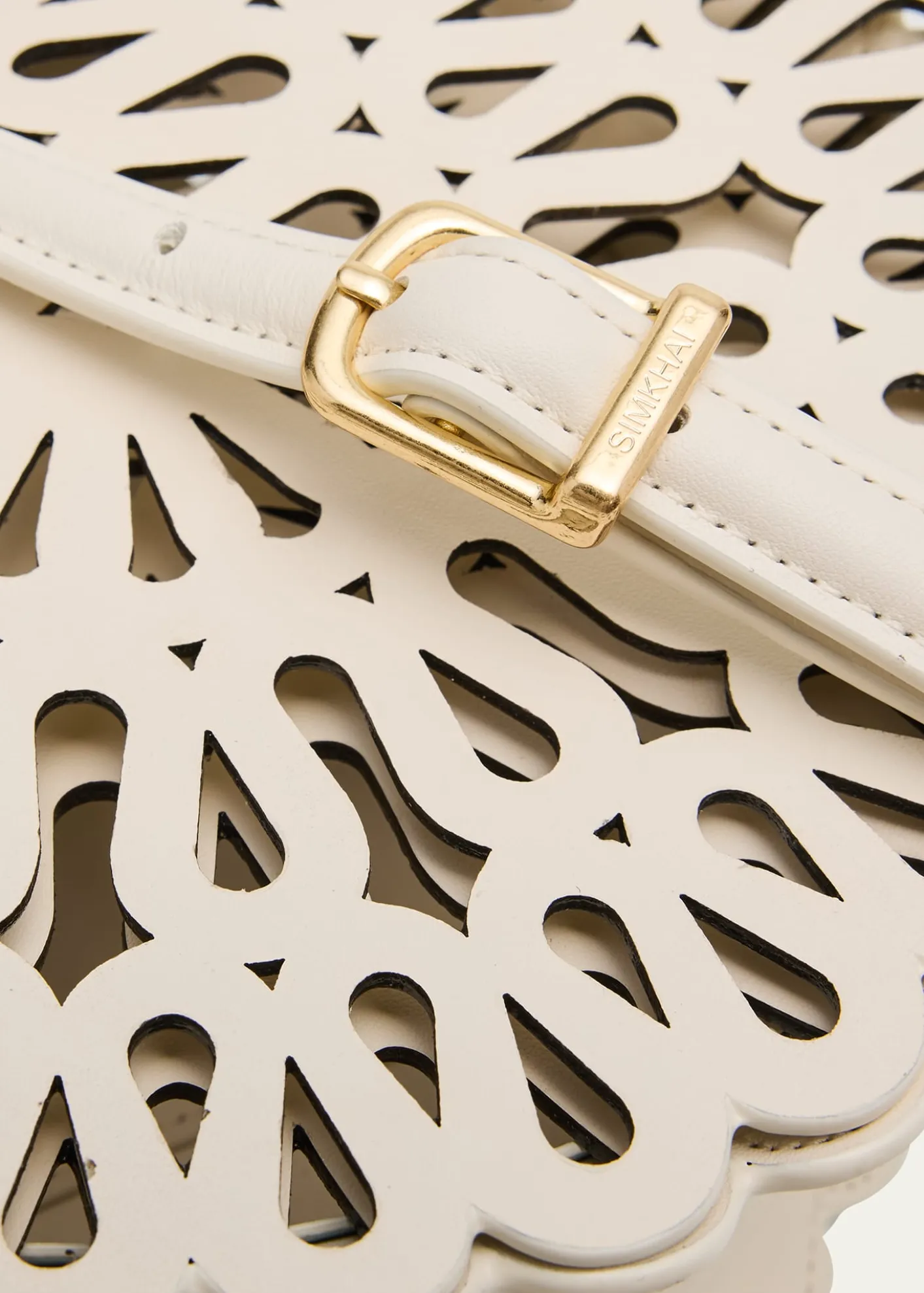 SIMKHAIMcCall Laser Cutout Leather Crossbody Bag