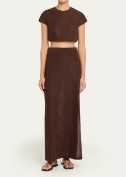 SIMKHAINicky Knit Midi Skirt
