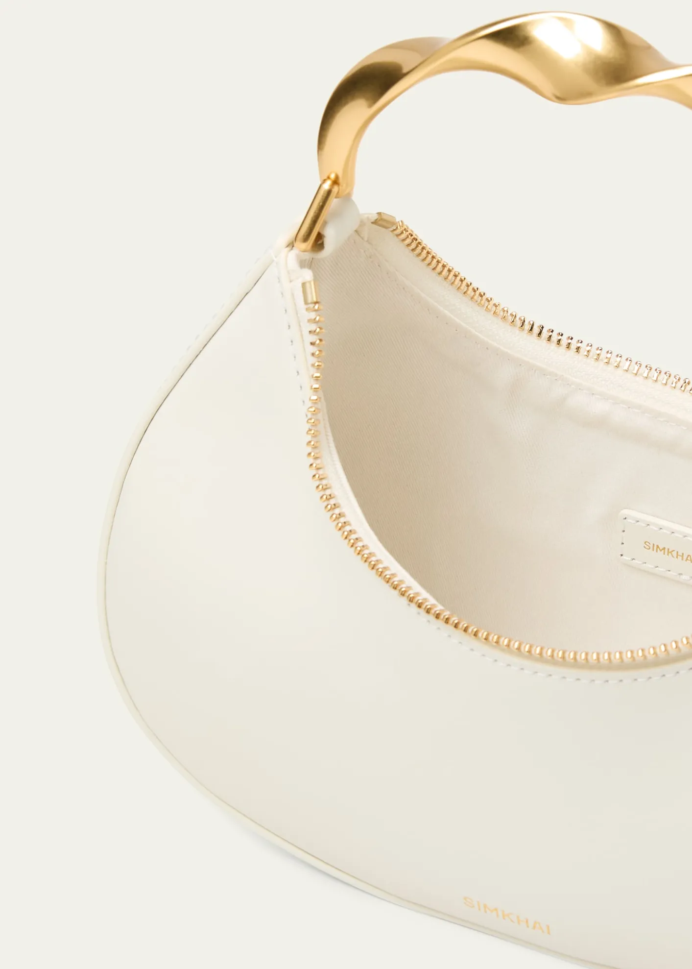 SIMKHAINixi Twist Leather Top-Handle Bag
