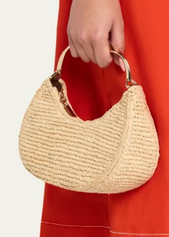 SIMKHAINixi Twist Raffia Top-Handle Bag
