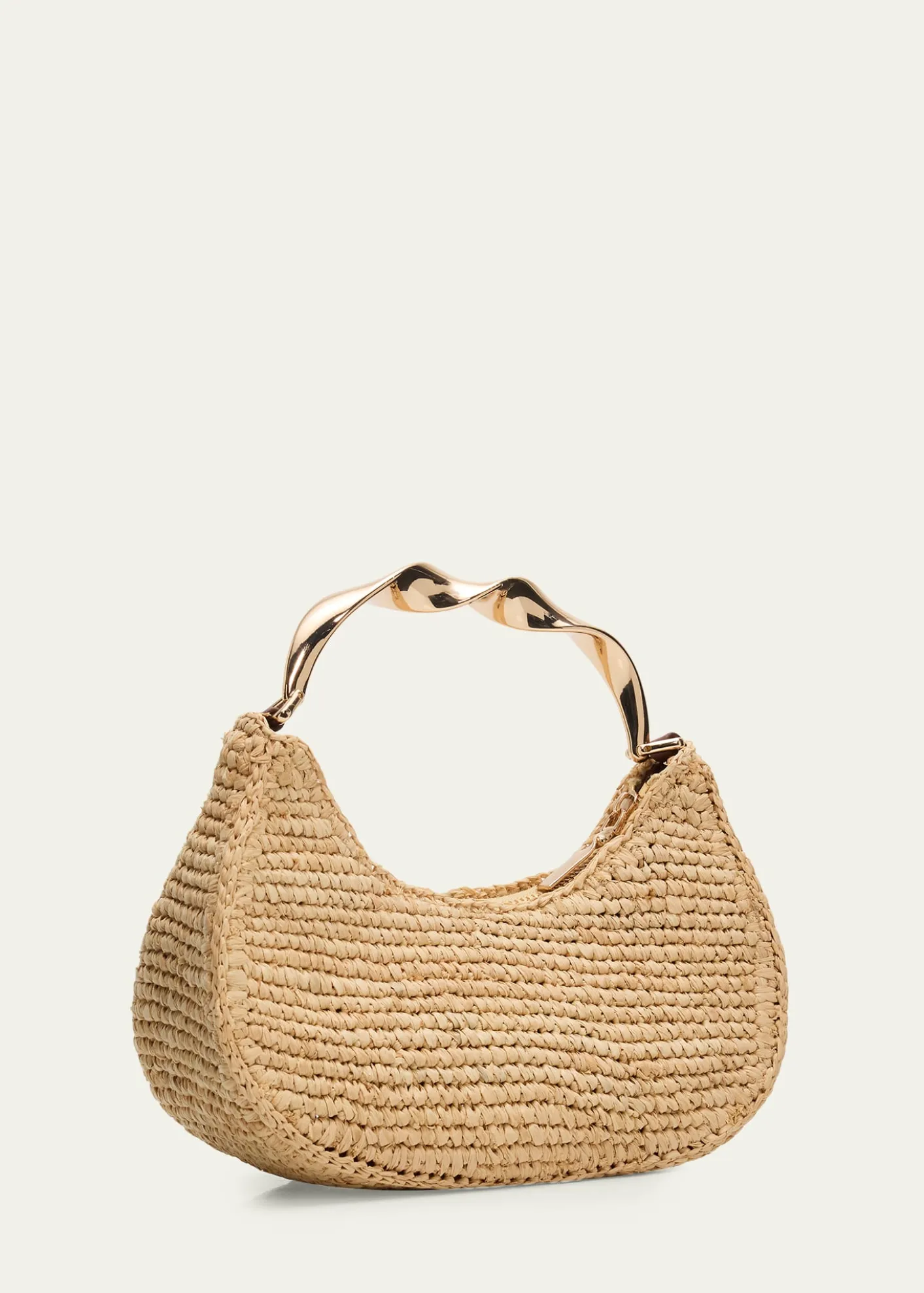 SIMKHAINixi Twist Raffia Top-Handle Bag