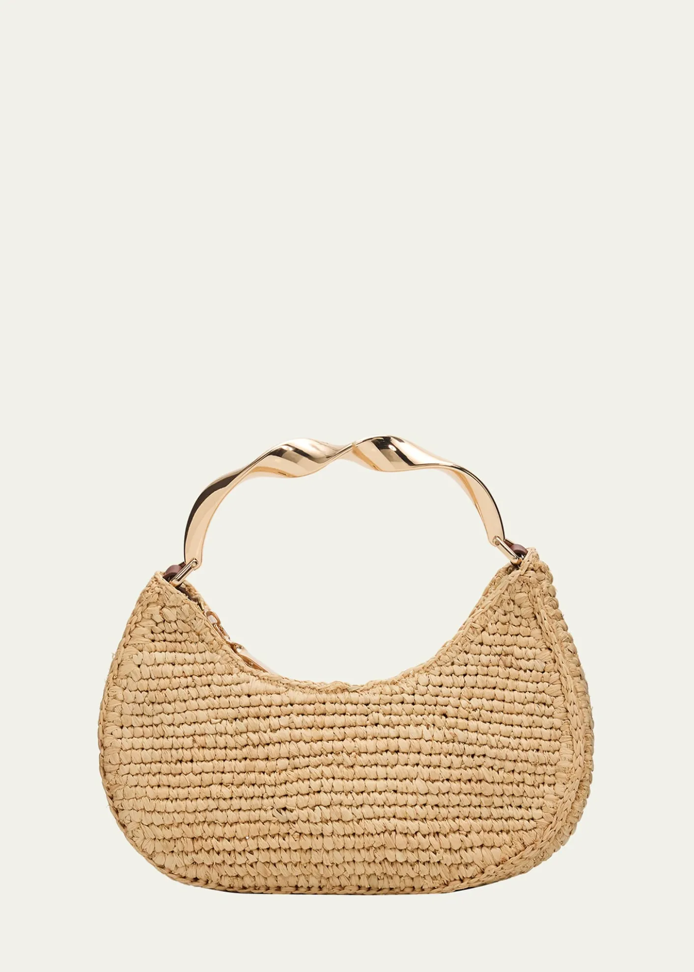 SIMKHAINixi Twist Raffia Top-Handle Bag