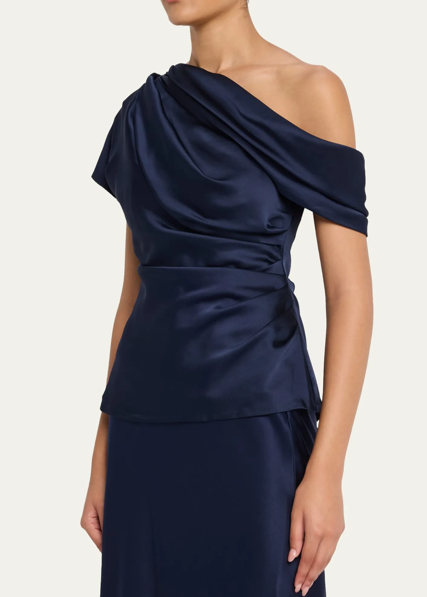 SIMKHAIPhoebe Draped Satin Top
