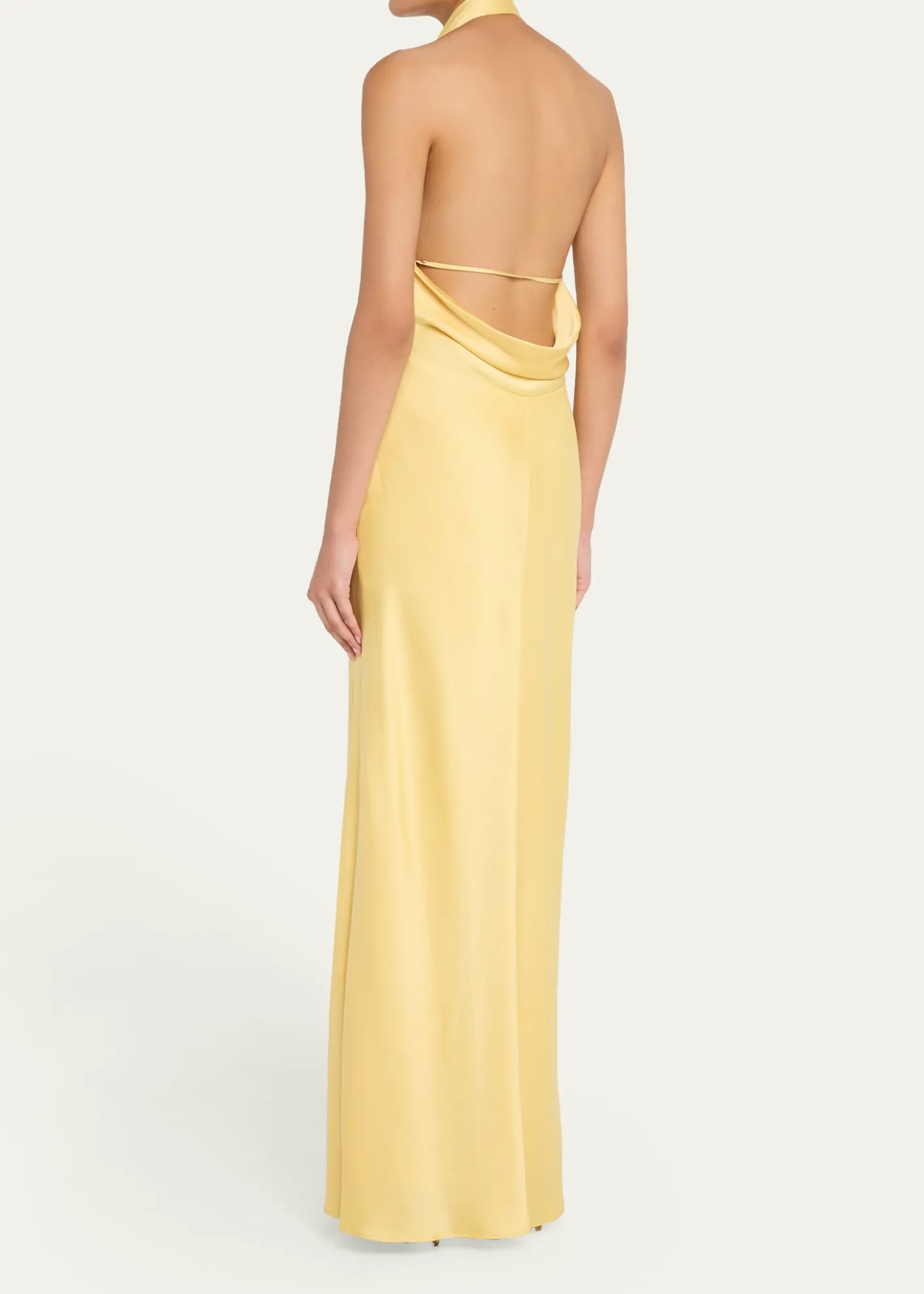 SIMKHAIReannon Satin Halter Dress