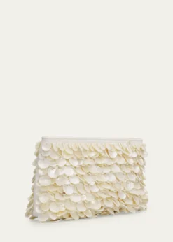 SIMKHAIReese Seashell Leather Clutch Bag