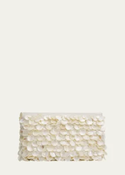 SIMKHAIReese Seashell Leather Clutch Bag