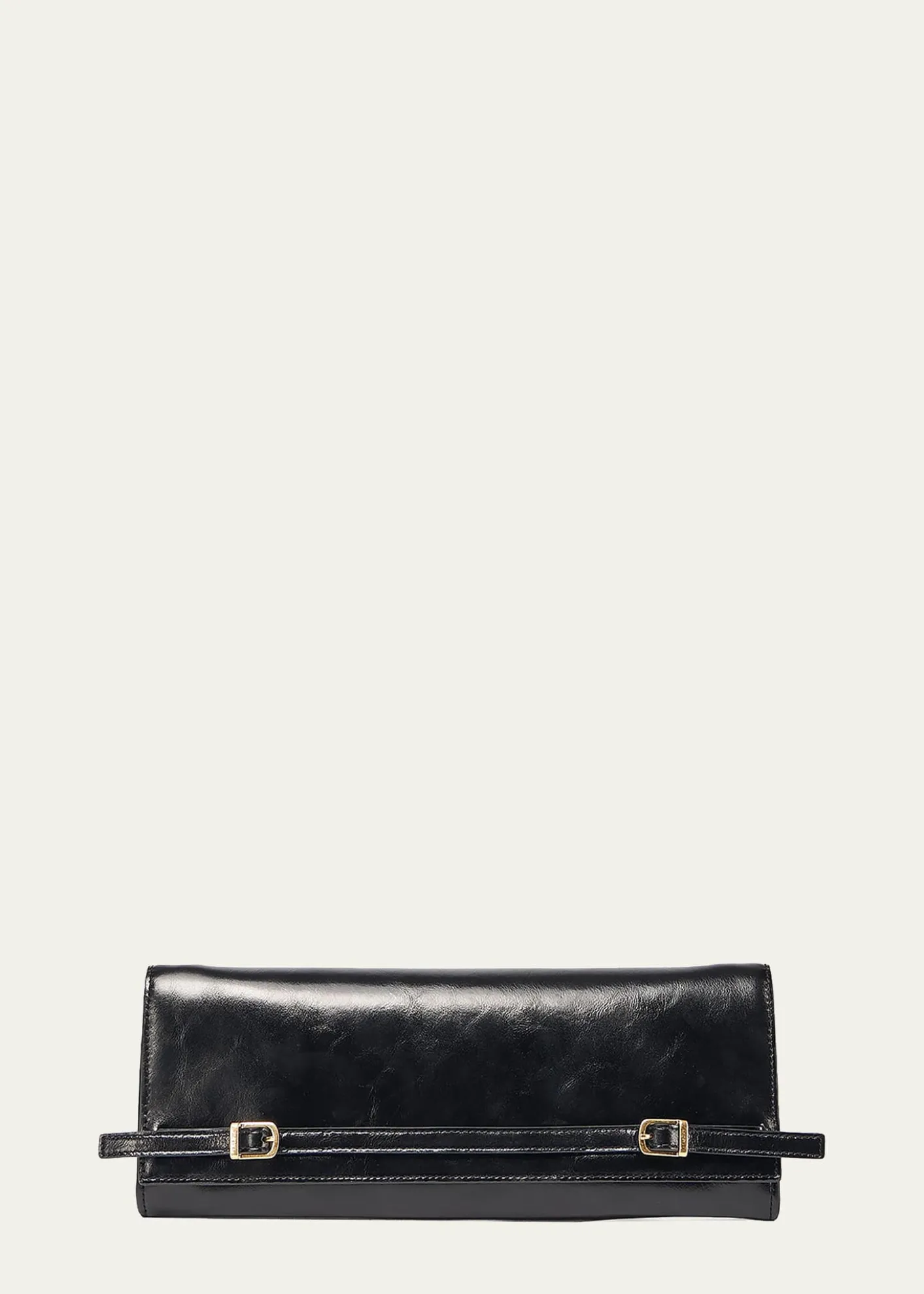 SIMKHAIRiver Leather East-West Moto Clutch Bag