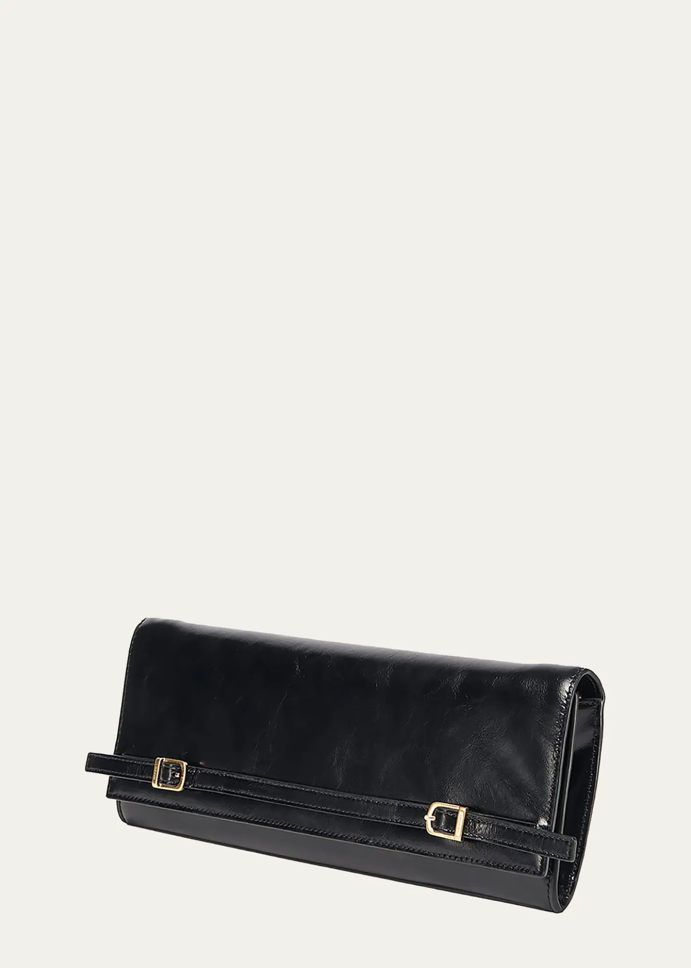 SIMKHAIRiver Leather East-West Moto Clutch Bag