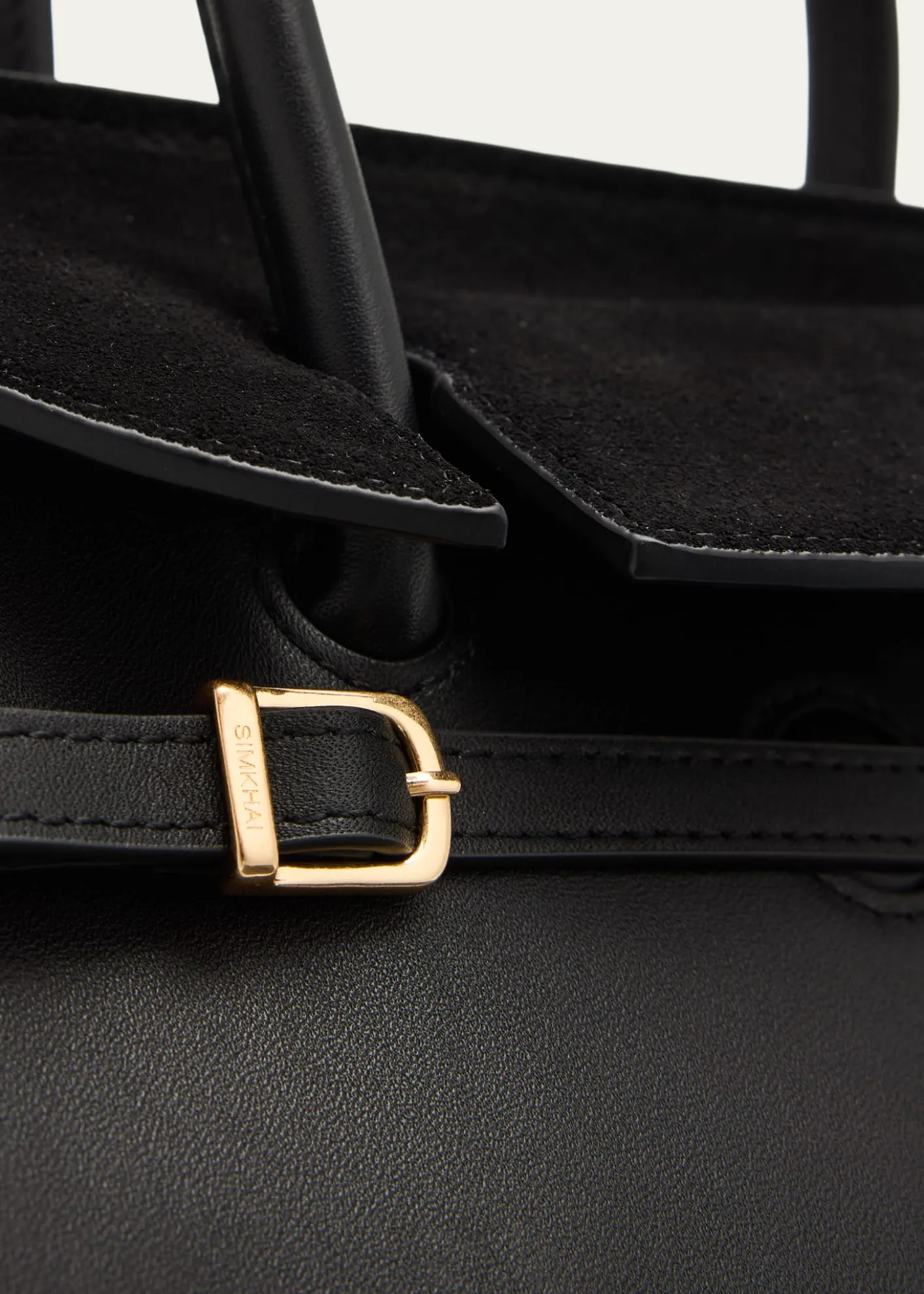 SIMKHAIRiver Small Suede Flap Top-Handle Bag