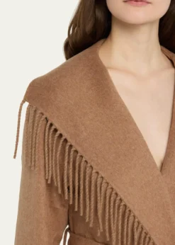 SIMKHAIRowen Fringe Belted Wool-Blend Jacket