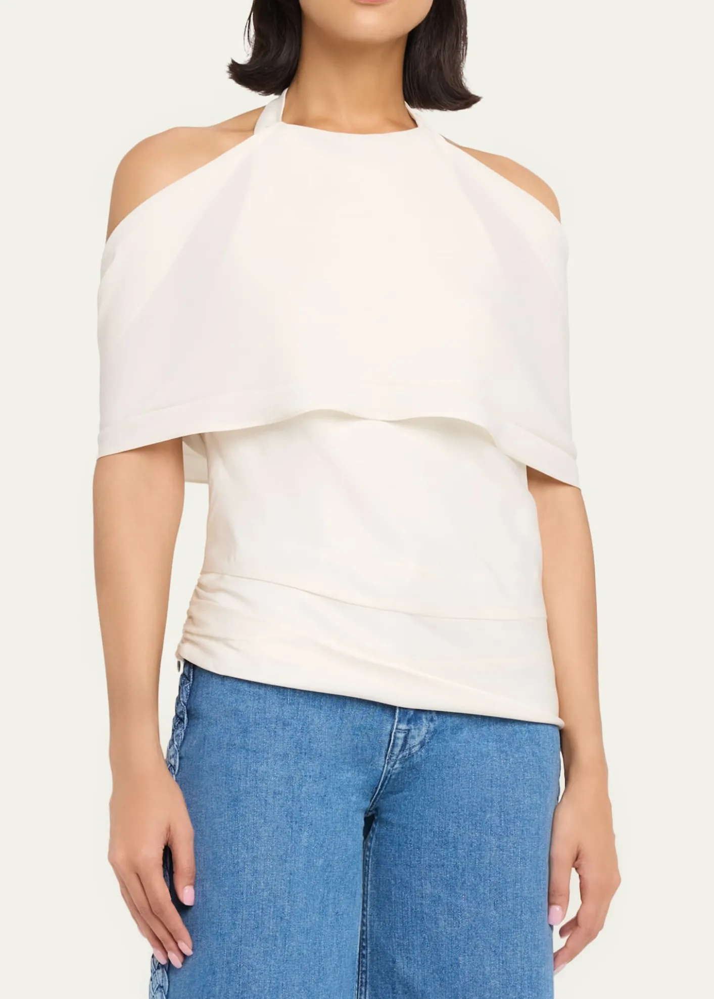 SIMKHAISamira Satin Cape Top
