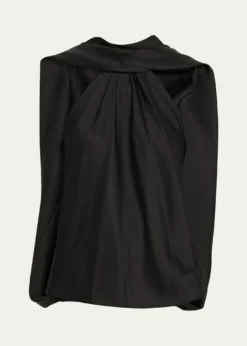 SIMKHAIScarlett Satin Cape Top