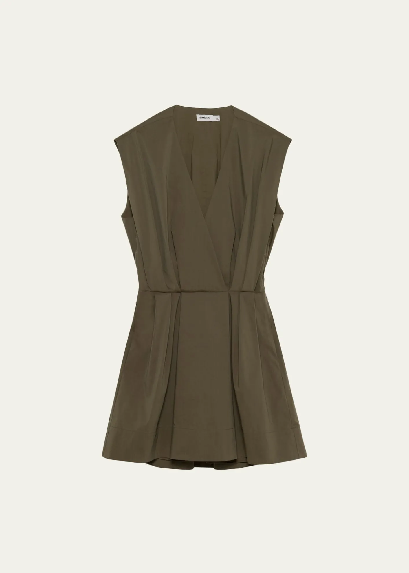 SIMKHAISefi V-Neck Cotton Mini Dress