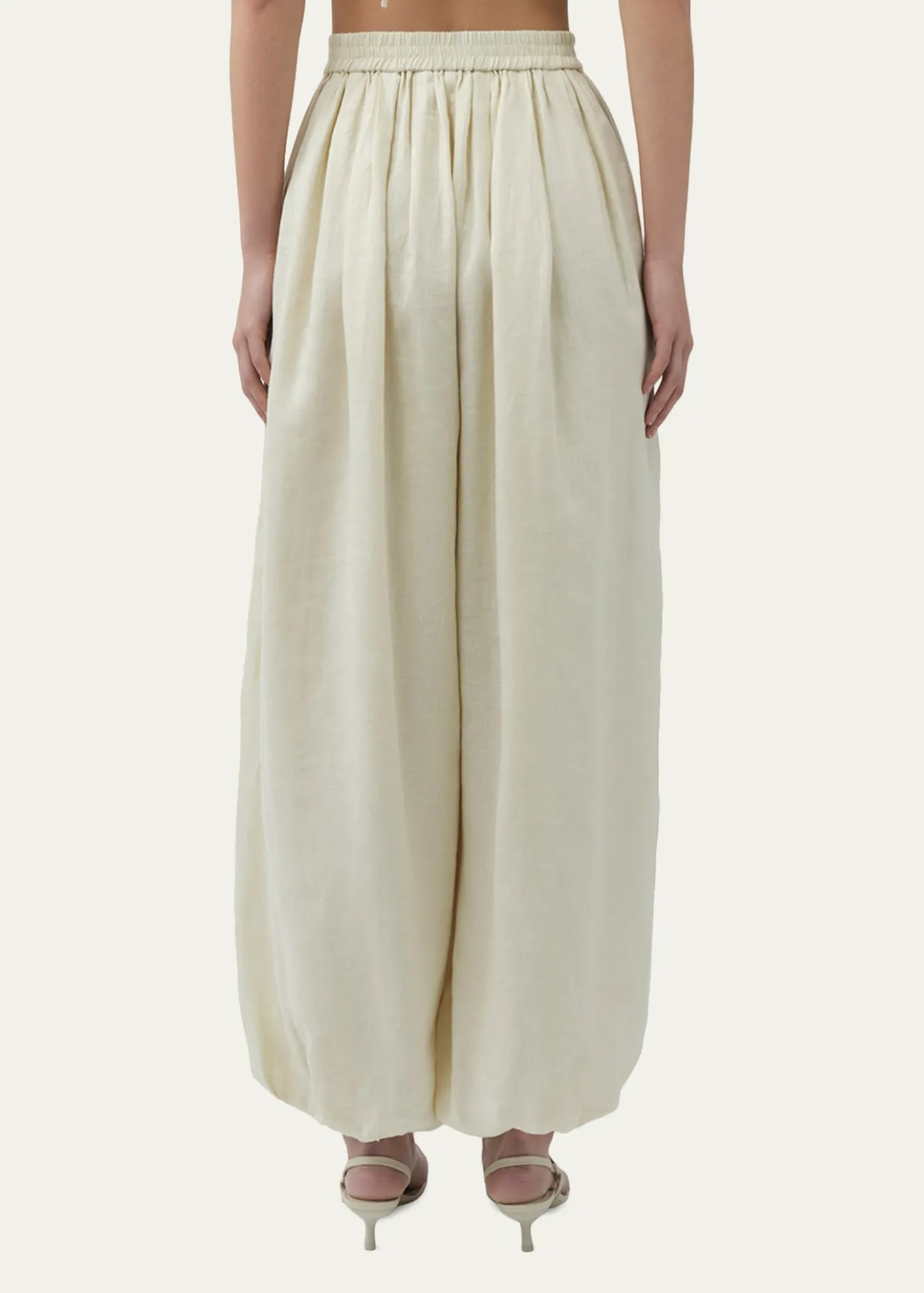 SIMKHAISelah Linen Lace Balloon Pants