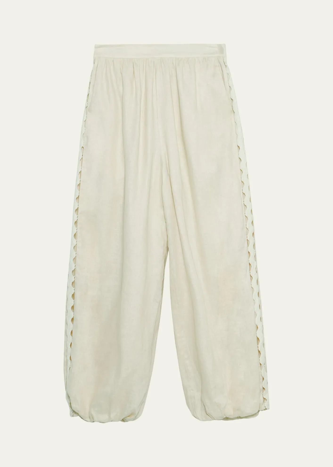 SIMKHAISelah Linen Lace Balloon Pants