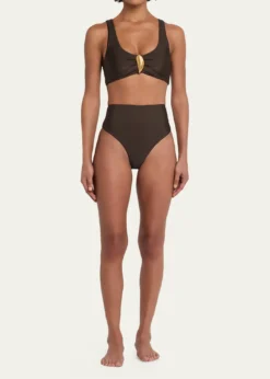 SIMKHAIThe Gracie Shell Bikini Bottoms