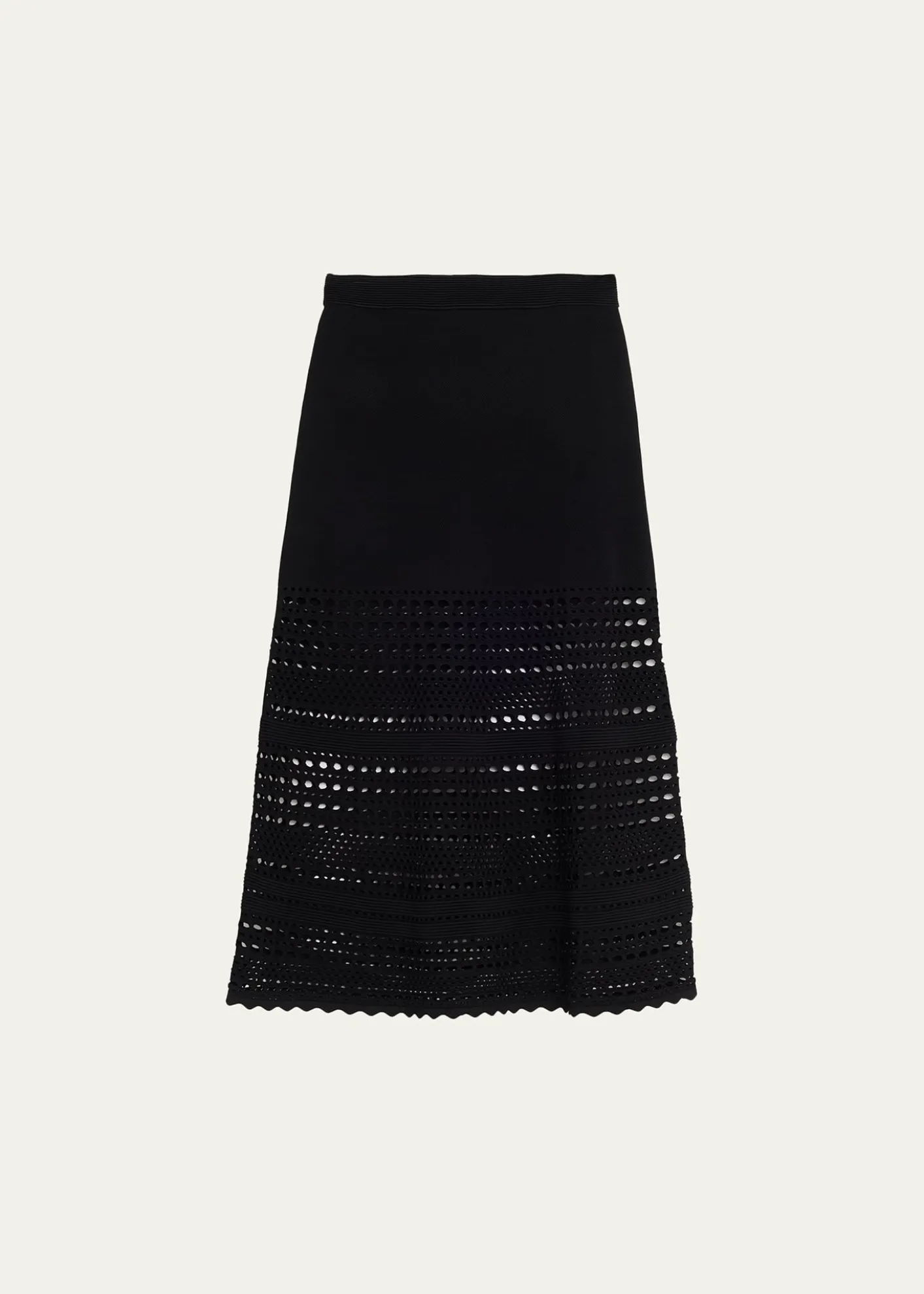 SIMKHAIWestly Open-Stitch Midi Skirt