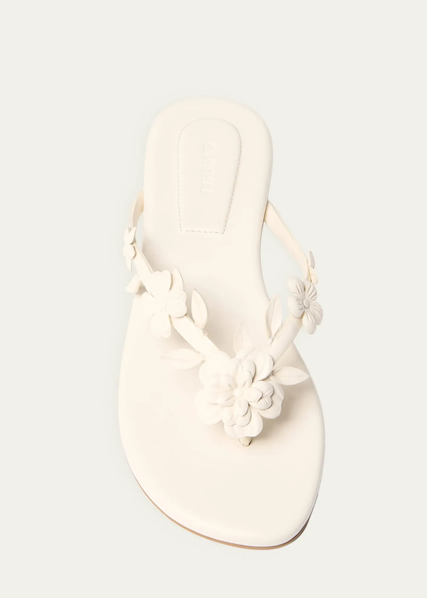 SIMKHAIWillow Floral Applique Leather Sandals