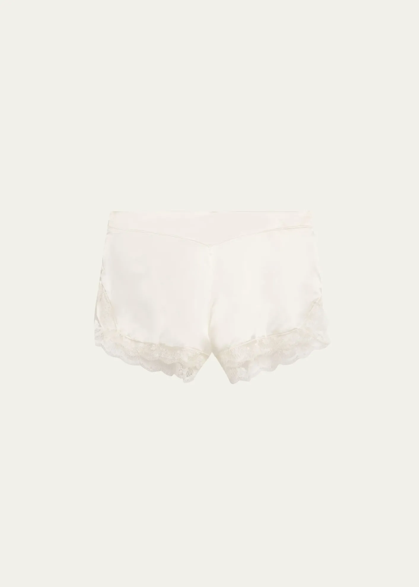 Simone PereleLove Me Lace-Trim Silk Sleep Shorts