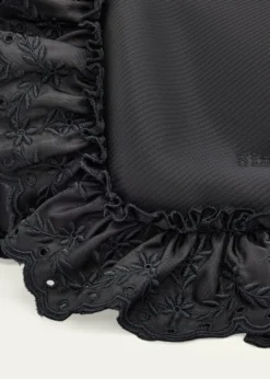 Simone RochaPillow Embroidered Ruffle-Trim Shoulder Bag