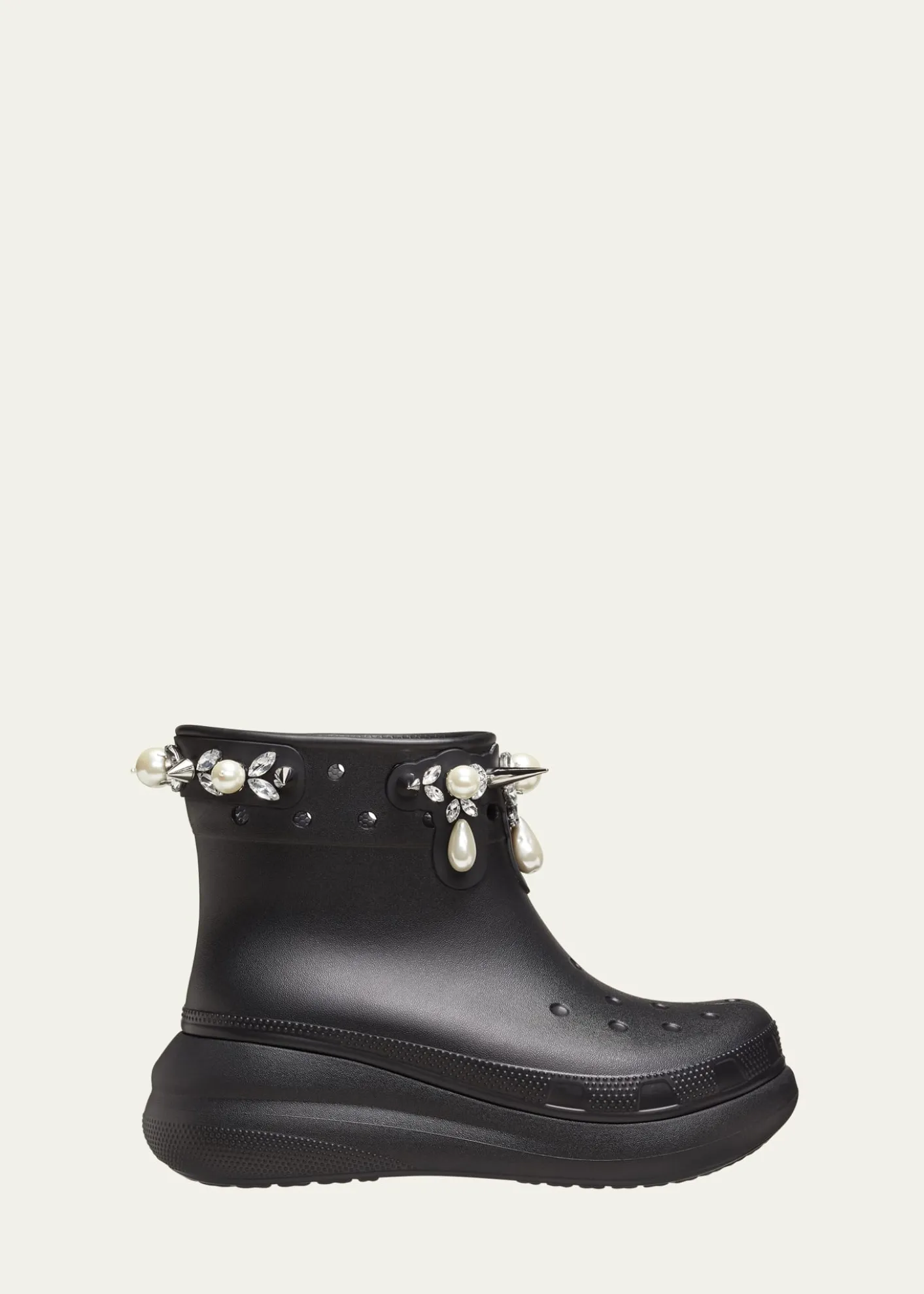 Simone Rocha x Crocsx Crocs Embellished Crush Ankle Boots