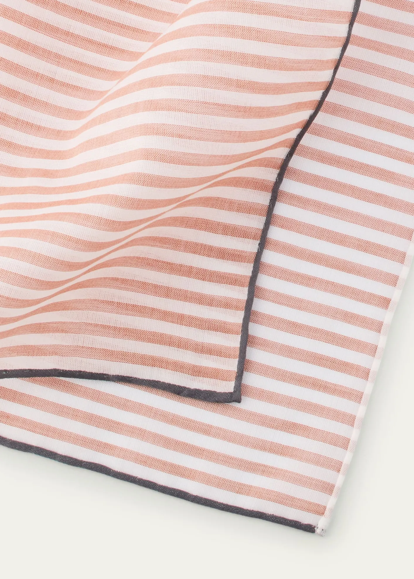 Simonnot GodardMen's Buren Cotton Stripe Pocket Square