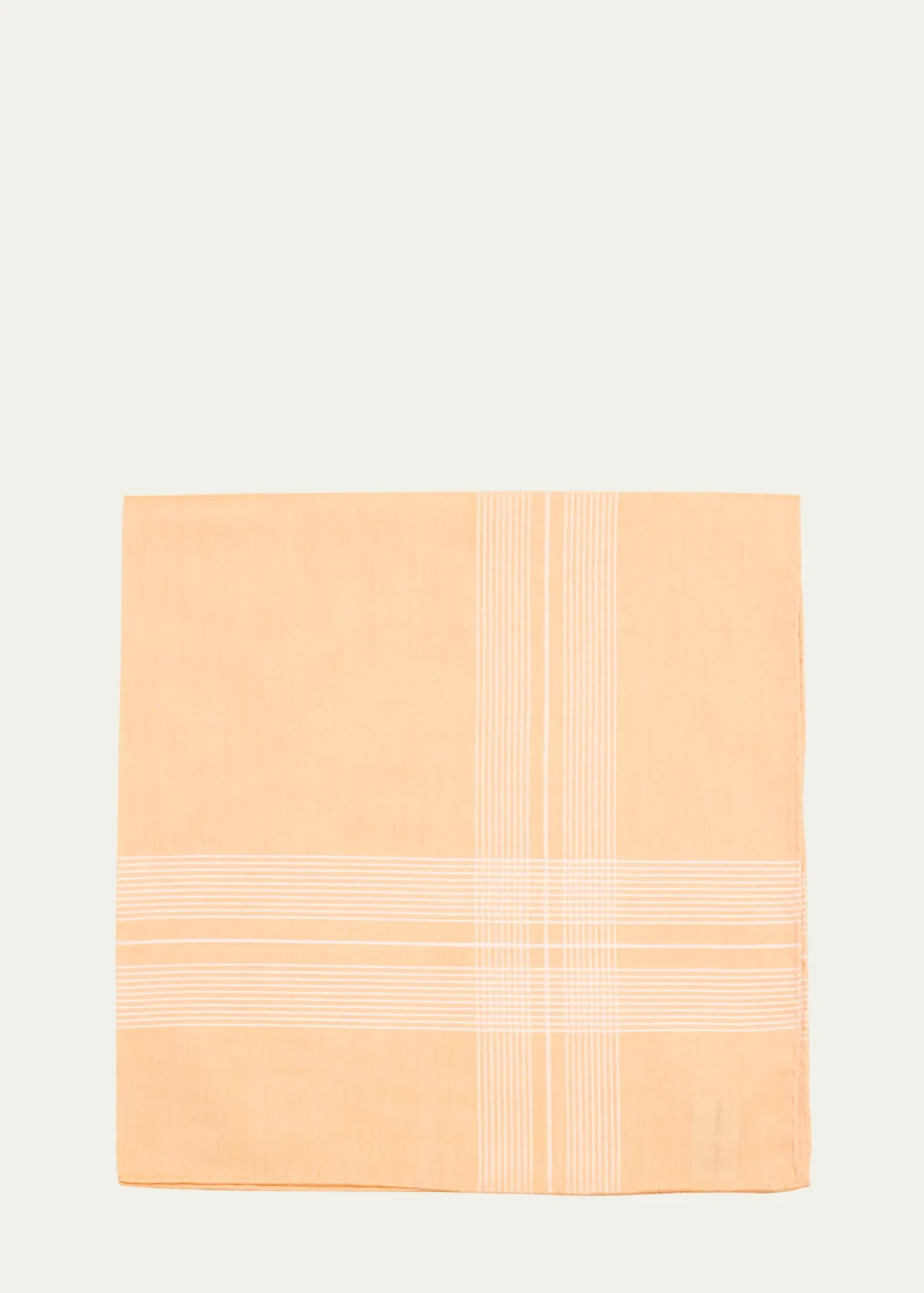 Simonnot GodardMen's Check Fine Cotton Scarf
