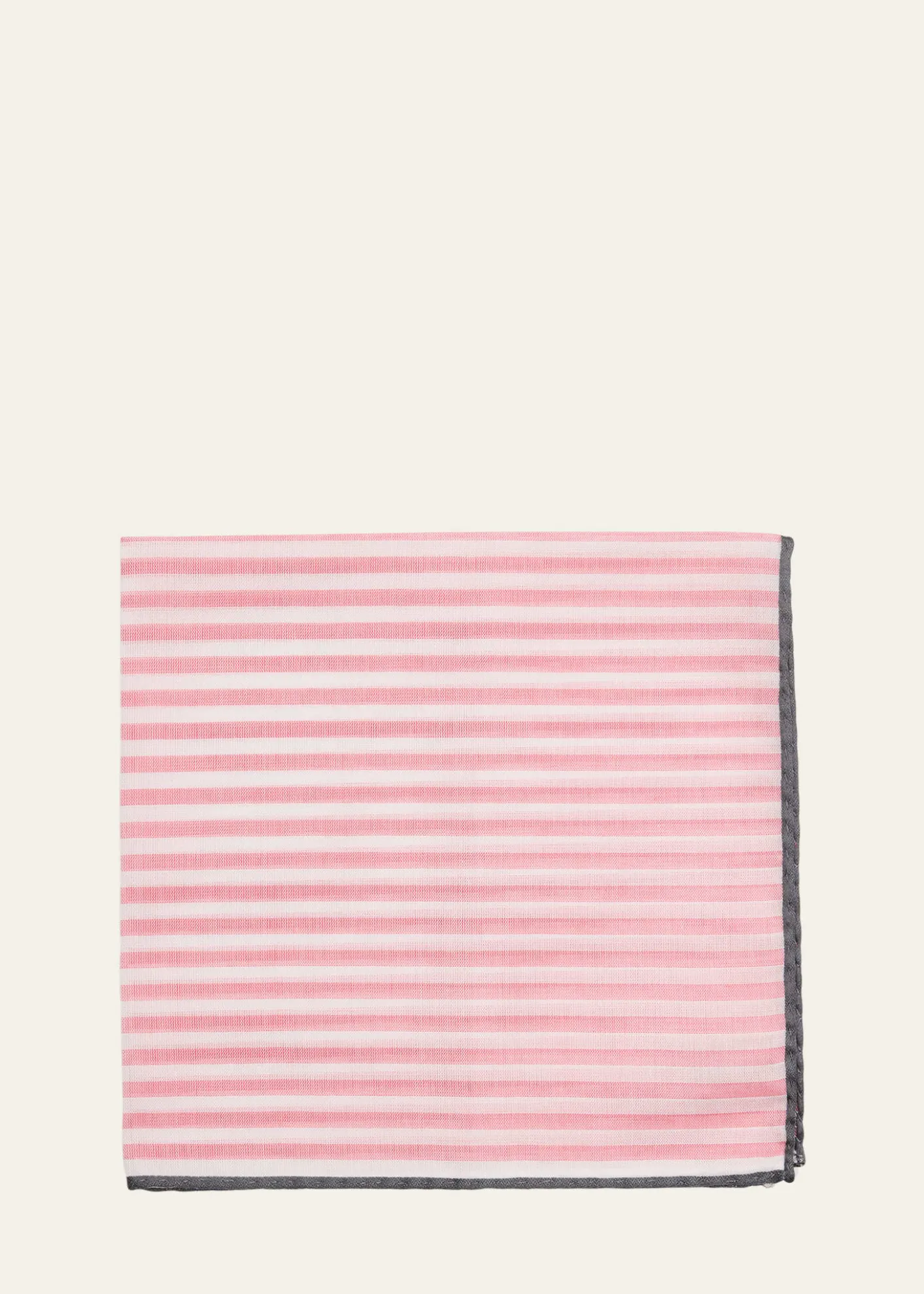 Simonnot GodardMen's Cotton Bengal Stripe Handkerchief