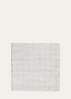 Simonnot GodardMen's Irregular Box-Print Cotton Handkerchief