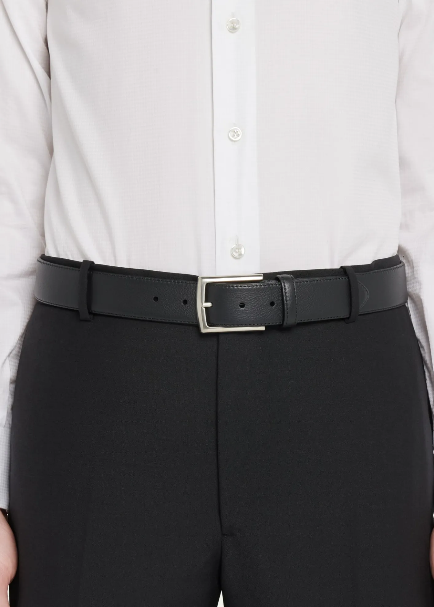 Simonnot GodardMen's Luma Matte Leather Belt