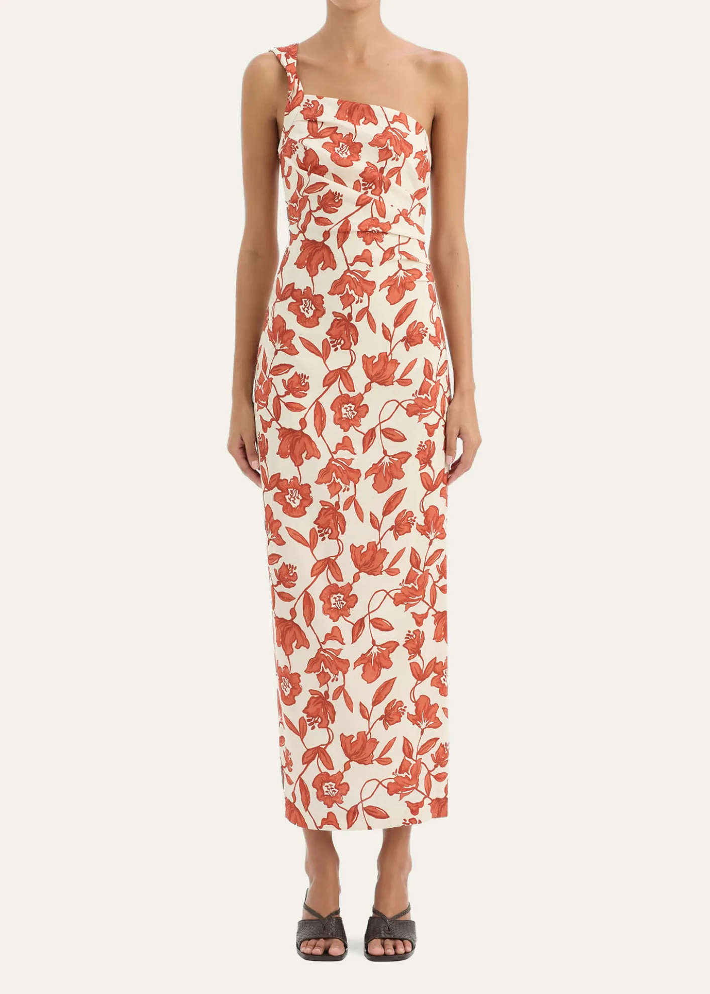 SIRChloe Asymmetric Linen Maxi Dress