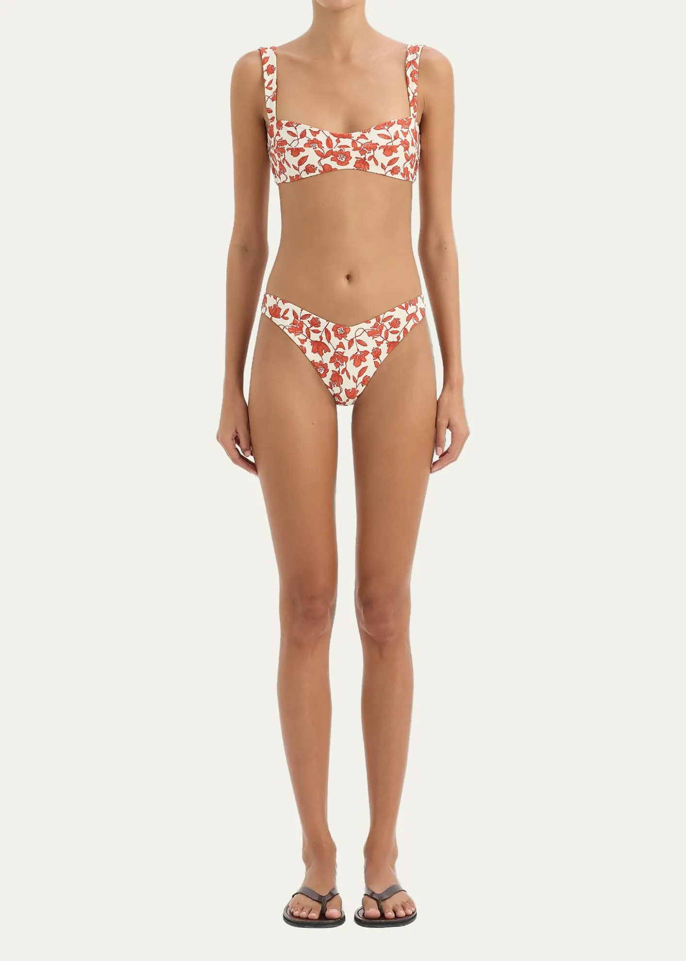 SIRChloe Floral Banded Bikini Top