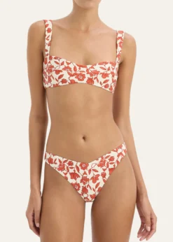 SIRChloe Floral Banded Bikini Top