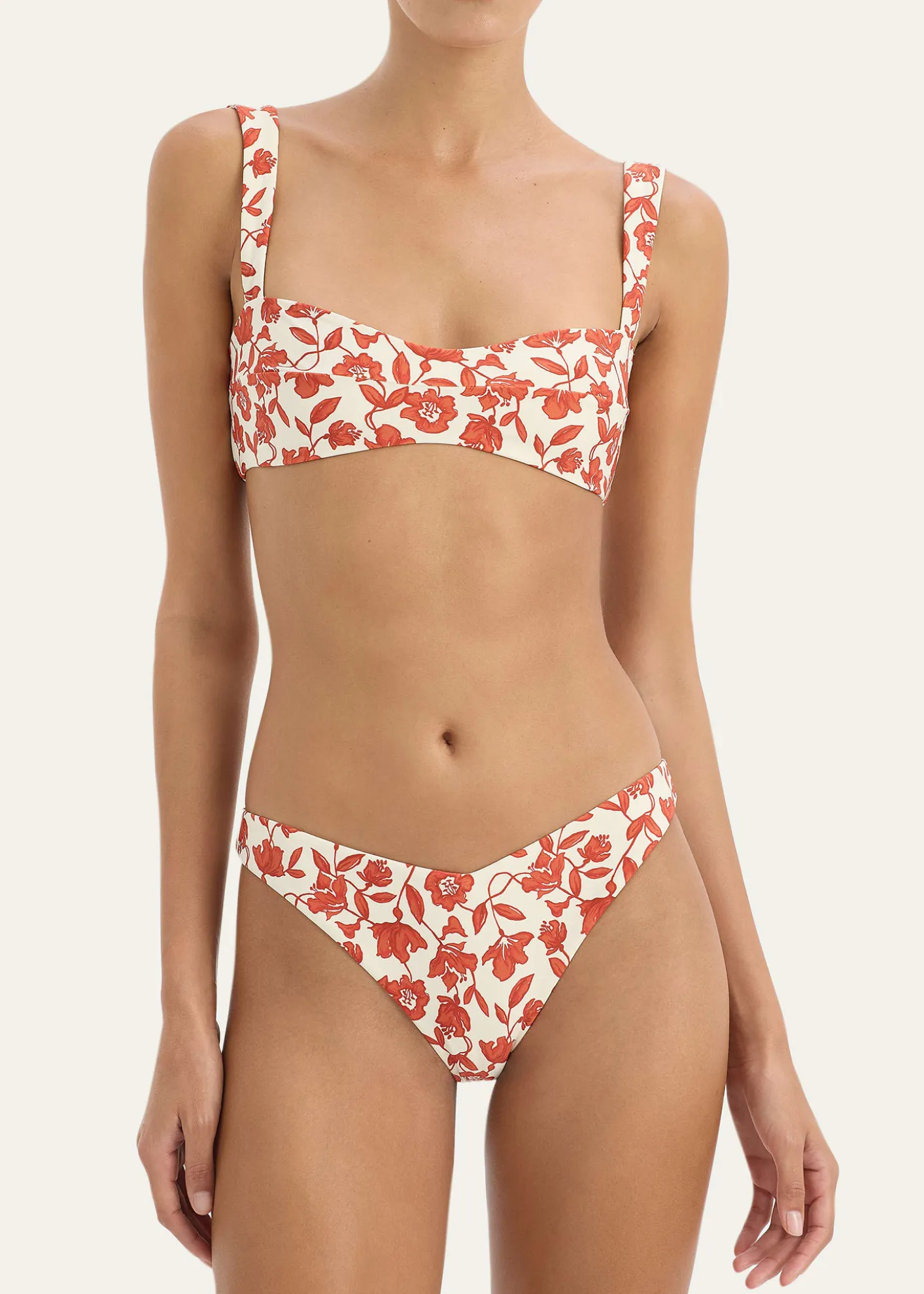 SIRChloe Floral Banded Bikini Top