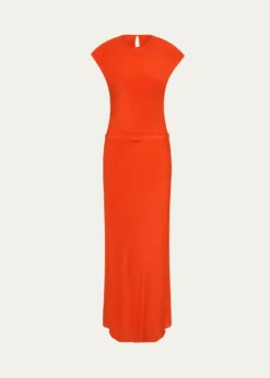 SIRFresca Belted Silk Dress