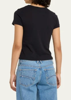 SLVRLAKEFitted Cropped Baby Tee