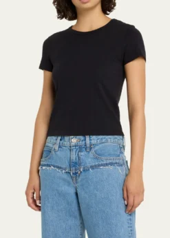 SLVRLAKEFitted Cropped Baby Tee