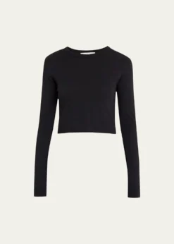 SLVRLAKELong Sleeve Cropped Baby Tee