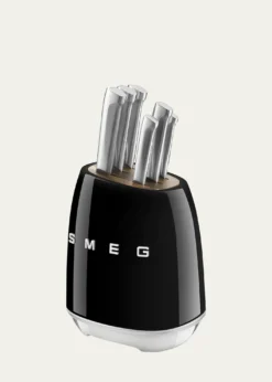 Smeg7-Piece Knife Block Set, Black