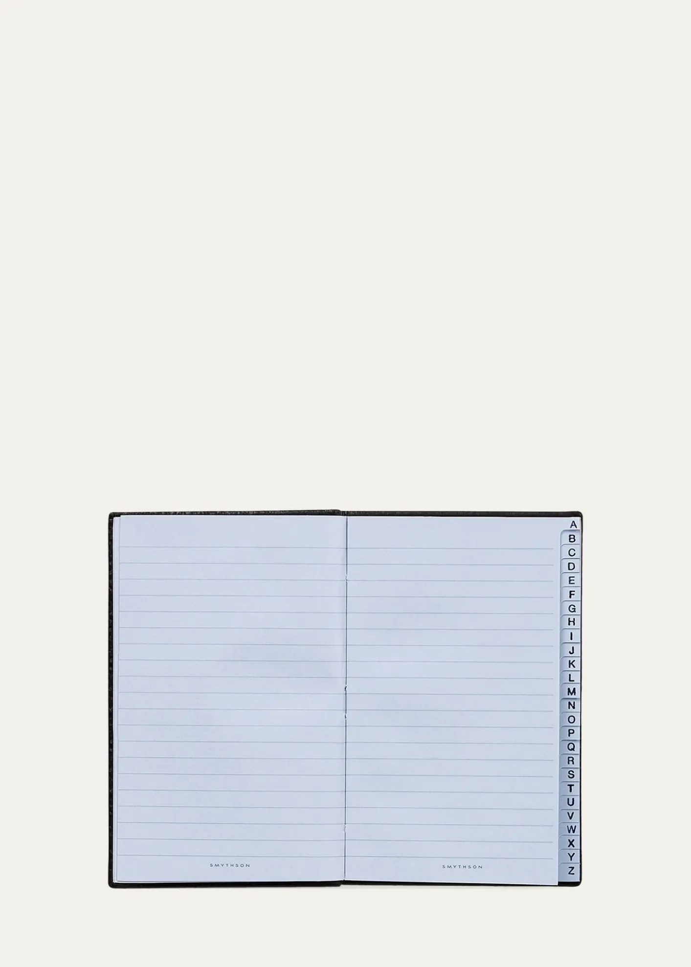 Smythson"Little Black Book" Wafer Fashion Address Book in Panama Leather